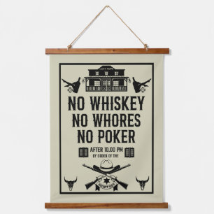 Vintage Poker Player Hanging Tapestry