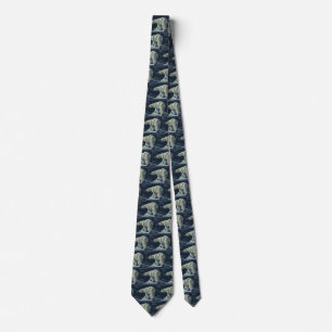 Vintage Polar Bear, Arctic Marine Life Animals Tie