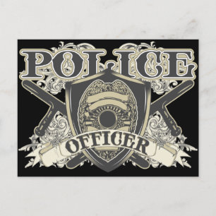 Vintage Police Officer Postcard