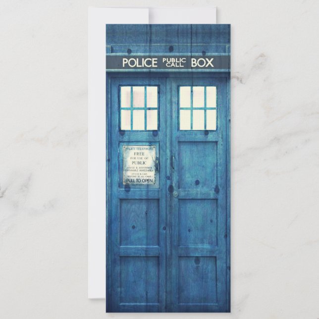 Vintage Police phone Public Call Box (Front)