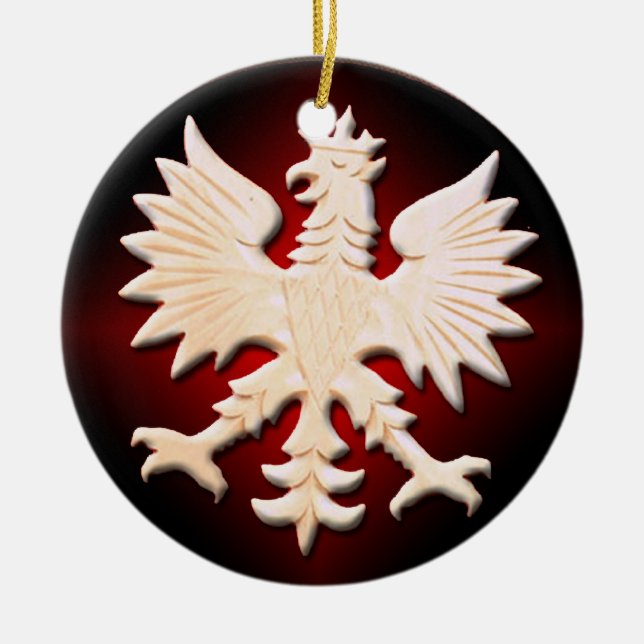 Vintage Polish Eagle Ornament (Front)