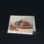 Vintage Polish Easter Greeting Card<br><div class="desc">Retro / Vintage Polish Easter greeting card.  A lovely bowl filled with decorated Easter Eggs and pussy willows!  Wesołego Alleluja!  Happy Easter!</div>