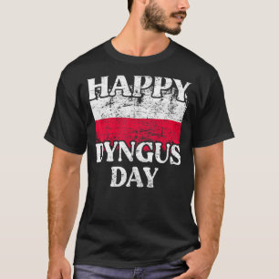 Vintage Polish Flag Happy Dyngus Day Polska Poland T-Shirt