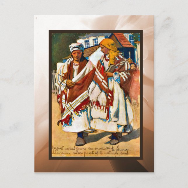 Vintage Polish girls Postcard (Front)