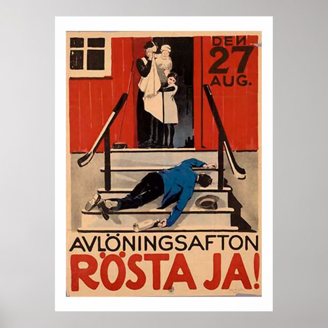 Vintage Polish Prohibition Poster 1922 (Front)