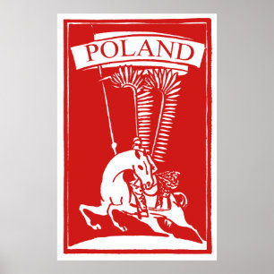 Vintage Polish Winged Hussar Poster