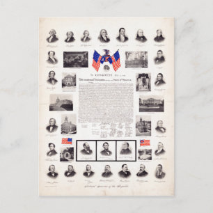 Vintage Political Presidents Postcard