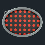 Vintage Polka Dots Black Red Colour Retro Classica Belt Buckle<br><div class="desc">Vintage Retro Style Amazing Design</div>