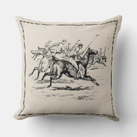 Vintage Polo Horses Equestrian Monogram