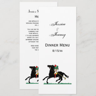 Vintage Polo Player on Pony Invitation