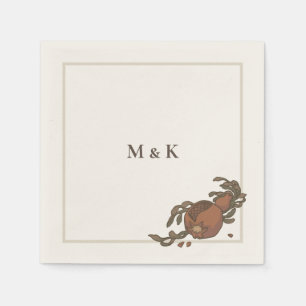 Vintage Pomegranate Belly Band Napkin