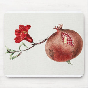 Vintage pomegranate mouse pad