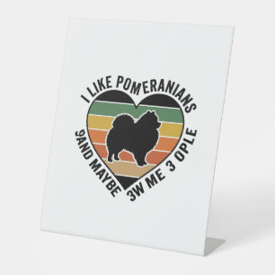 Vintage Pomeranian Heart Quote Dog Lover Shirt Des Pedestal Sign