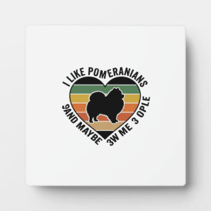 Vintage Pomeranian Heart Quote Dog Lover Shirt Des Plaque