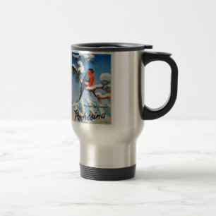 Vintage Pontresina Vacation Swiss Air Switzerland Travel Mug