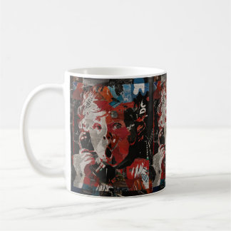 Vintage Pop Art Portrait baby call Coffee Mug