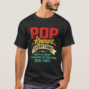 Vintage Pop Knows Everything Men Father's Day 1 T-Shirt