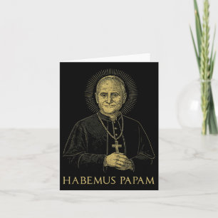 Vintage Pope Leo Xiv Halo Cross Habemus Papam Roma Card