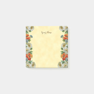 Vintage Poppies and Cornflowers Custom Post it Post-it Notes