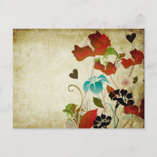 Vintage Poppies Postcard