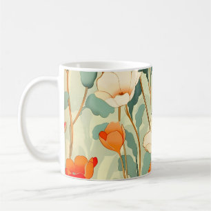 Vintage Poppy Blossom Coffee Mug