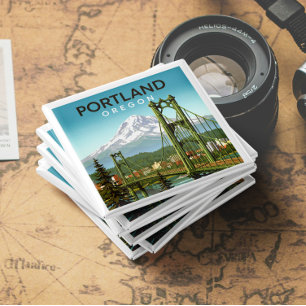 Vintage Portland Oregon Magnet