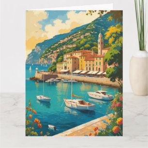 Vintage Portofino Genova Italy Card