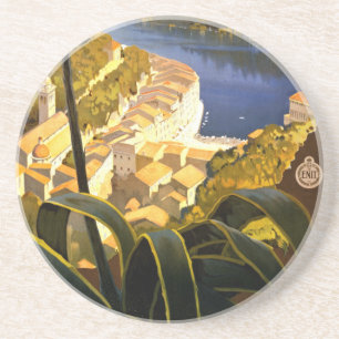 Vintage Portofino Italy Coaster