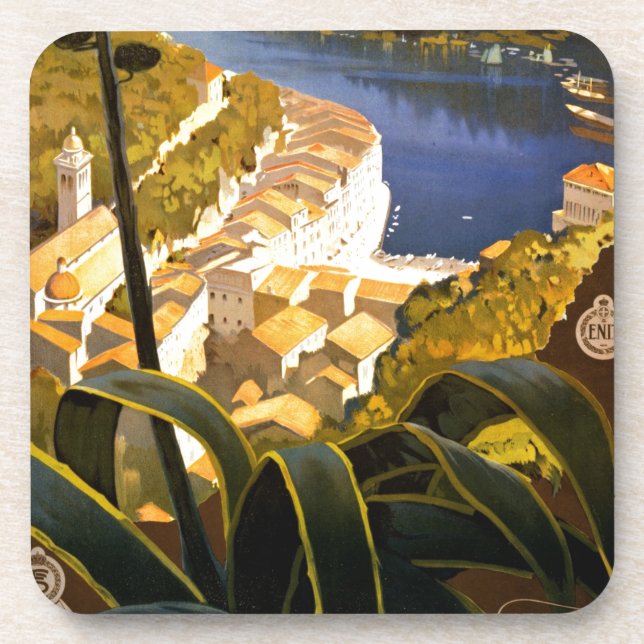 Vintage Portofino Italy Coaster (Front)