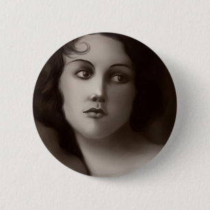 Vintage Portrait 6 Cm Round Badge
