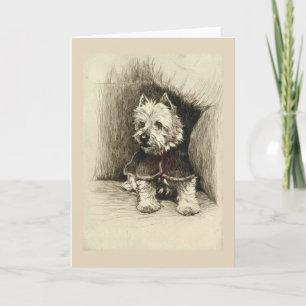 Vintage - Portrait of a Westie Card