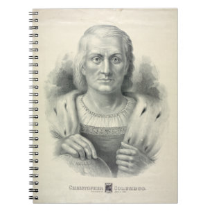 Vintage Portrait of Christopher Columbus Notebook