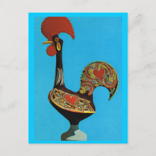 Vintage Portugal, Cockerel of Barcelos Postcard
