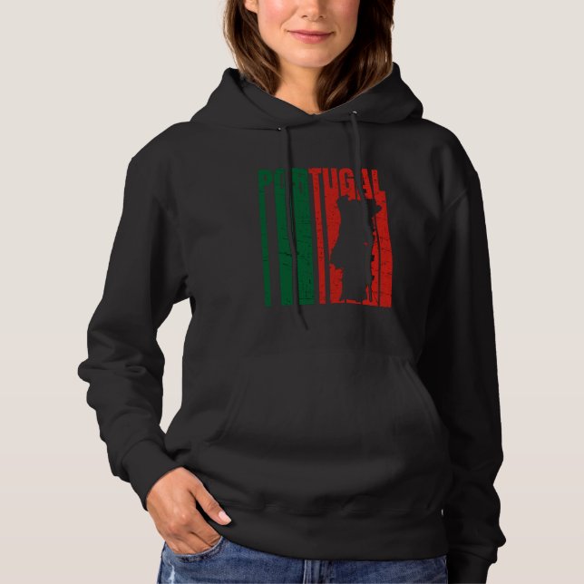 Vintage Portugal Flag Hoodie (Front)