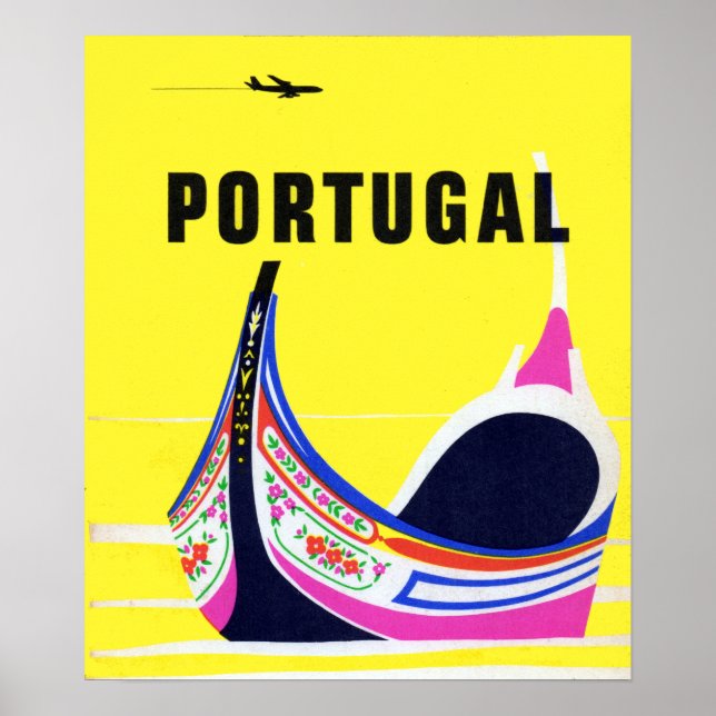 Vintage Portugal Travel Poster (Front)