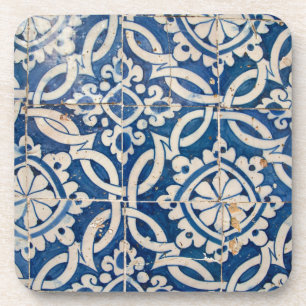 Vintage portuguese azulejo coaster