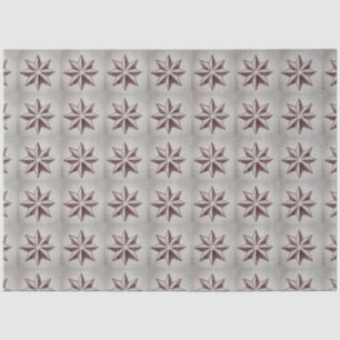 Vintage Portuguese Azulejos Star Grey Decoupage Ti Tissue Paper
