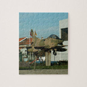 Vintage Portuguese Fighter Jet Jigsaw Puzzle