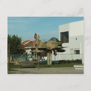 Vintage Portuguese Fighter Jet Postcard