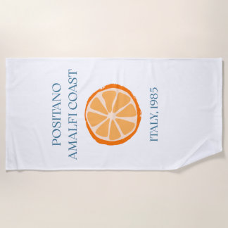Vintage Positano Amalfi Coast Towel - Italy 1985