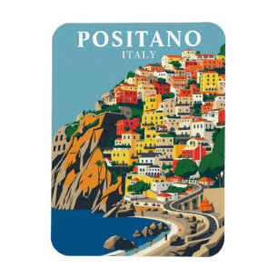  Vintage Positano Italy Travel Souvenir Magnet