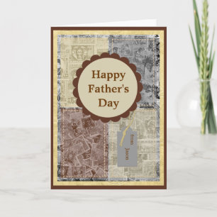 Vintage Postage Collage Card