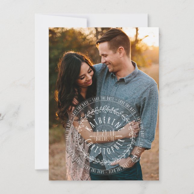 Vintage Postage Save The Date (Front)