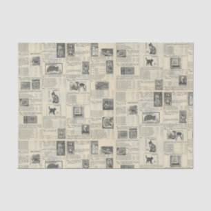 Vintage Postage Stamp Advertisement Tissue Paper