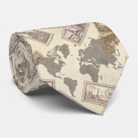 Vintage Postage Stamp World Map Travel (2)