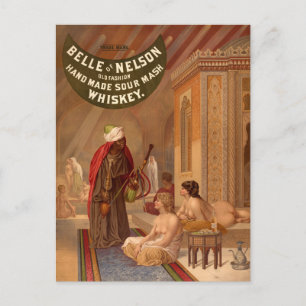 Vintage Postcard: Belle of Nelson Whiskey Postcard