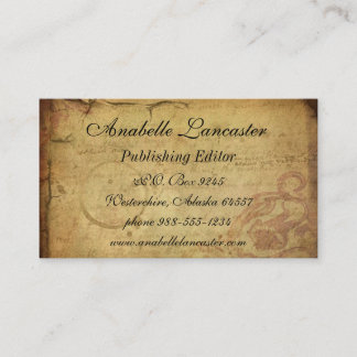 Vintage Postcard Business Card