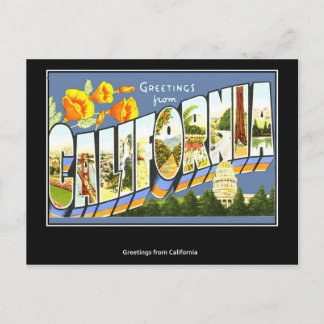 Vintage postcard California