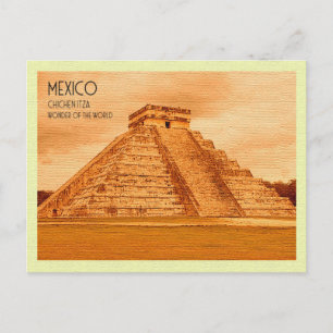 Vintage Postcard  Chichen Itza Mexico
