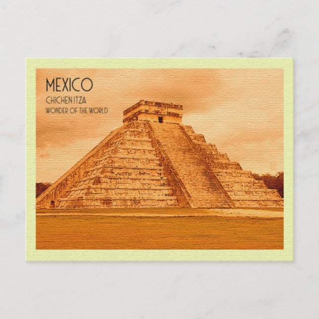 Vintage Postcard  Chichen Itza Mexico (Front)